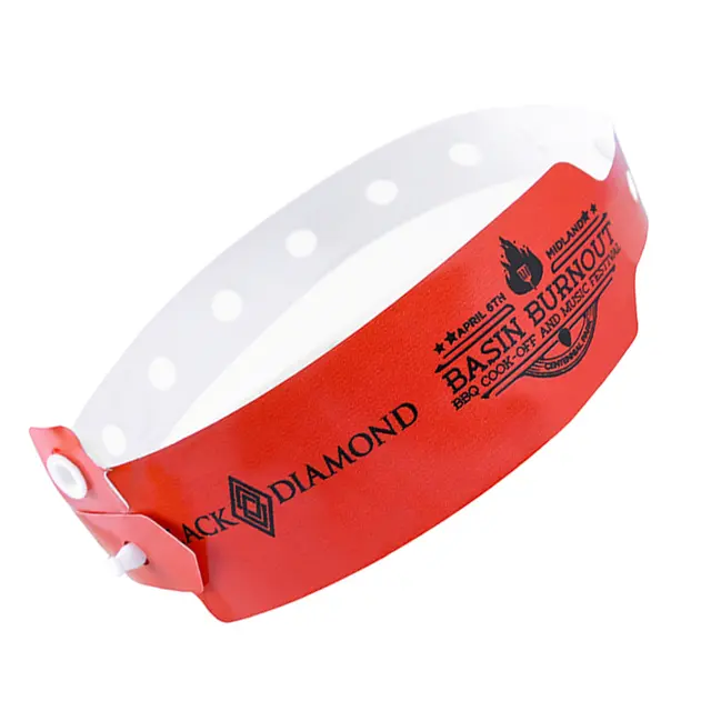 Custom Wide Vinyl Wristbands view 4