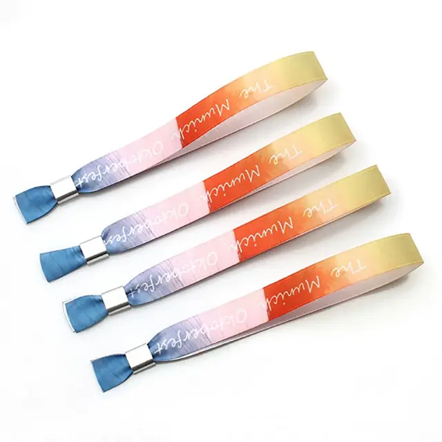 Custom Full Color Satin Wristbands view 4