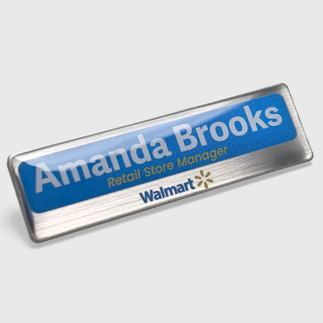 Metal Name Badge Buttons view 3