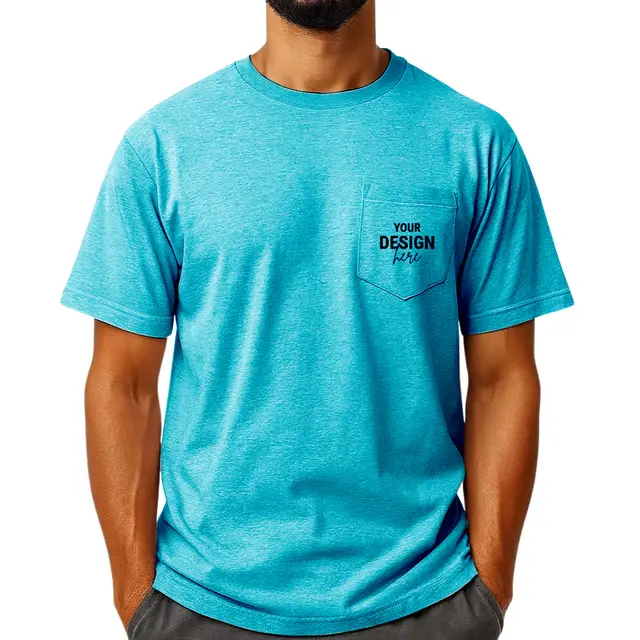 Gildan® - DryBlend® 50 Cotton/50 Poly Pocket T-Shirt view 6