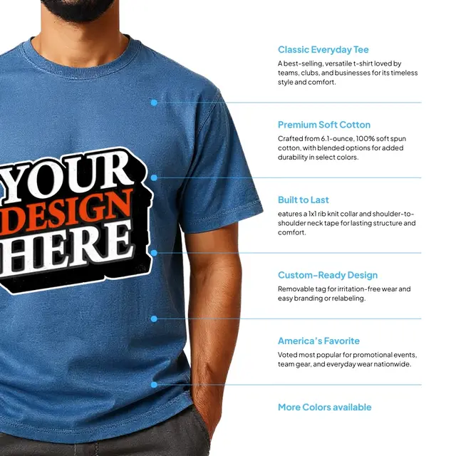 Hanes® - Perfect-T Cotton T-Shirt view 2