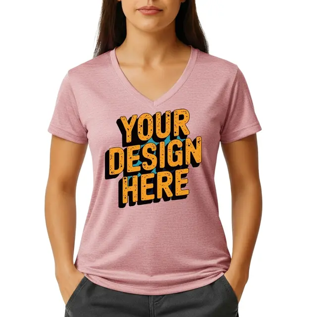 Port & Company ® Women Fan Favorite ™ Blend V-Neck T-Shirt view 6