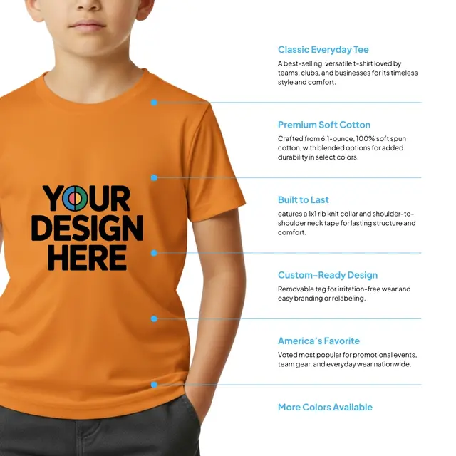 Port & Company® Youth Core Blend T-Shirt view 2