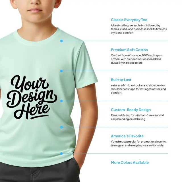 Comfort Colors ® Youth Heavyweight Ring Spun T-Shirt view 2