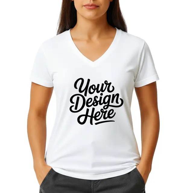 Port & Company ® Women Tri-Blend V-Neck T-Shirt view 6