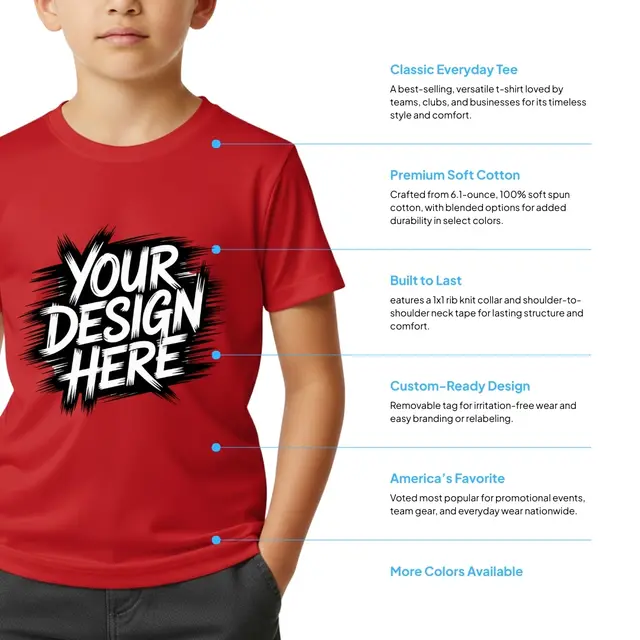Port & Company® Youth Fan Favorite™ T-Shirt view 2