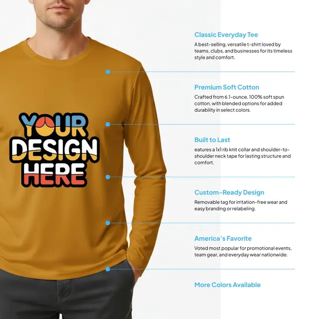 Hanes Unisex Ecosmart 50/50 Crewneck Sweatshirt view 2