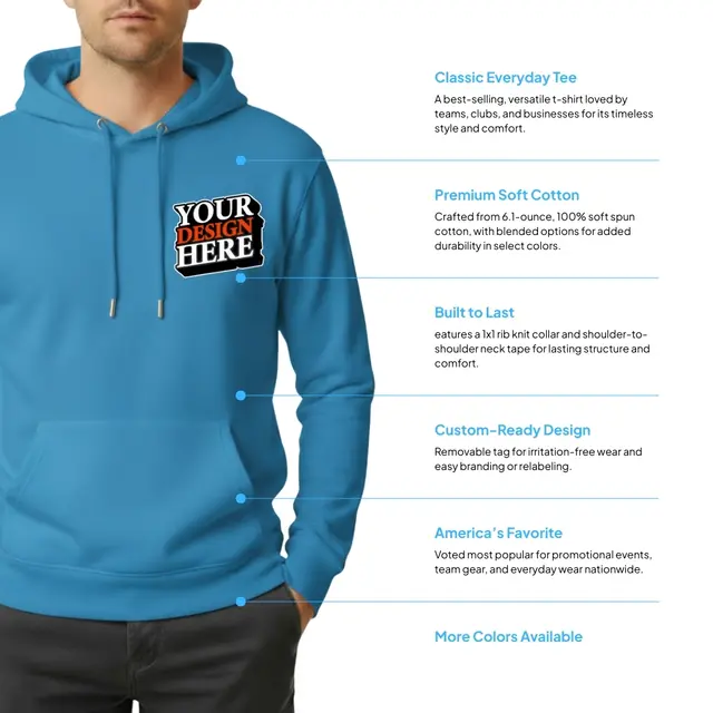 Jerzees Adult NuBlend FleecePullover Hooded Sweatshirt view 2