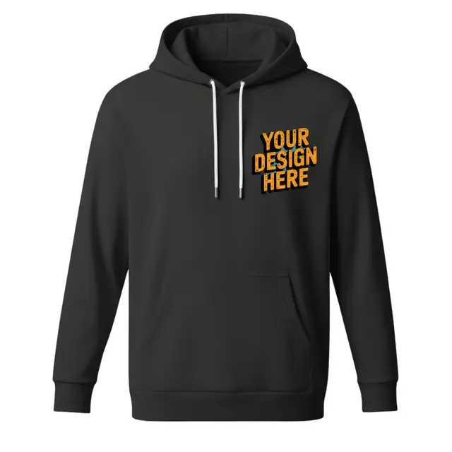 J America Ladies' Sydney Brushed V-Neck Hooded Sweatshirt view 3