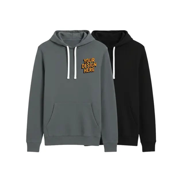 J America Ladies' Sydney Brushed V-Neck Hooded Sweatshirt view 5