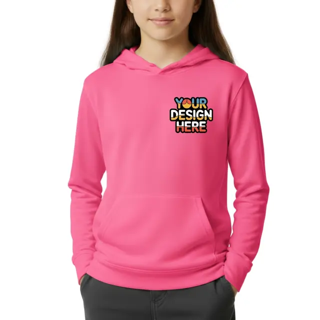 Youth Softstyle Midweight Fleece Hooded Sweatshirt view 6