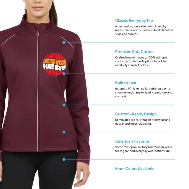 CORE365 Ladies' Techno Lite Motivate Unlined Lightweight Jacket view 2