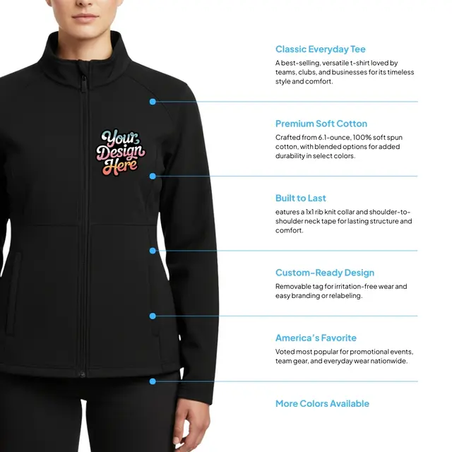 Team 365 Ladies' Leader Soft Shell Jacket view 2
