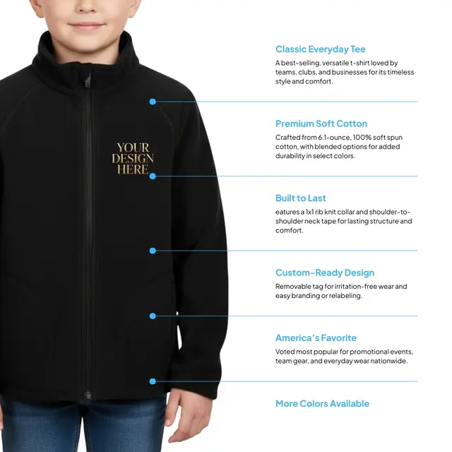 Youth Campus Microfleece Jacket view 2
