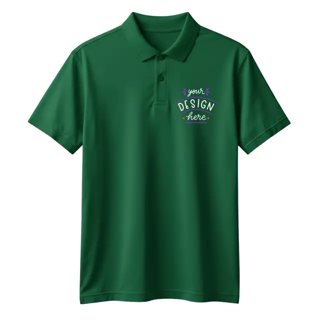 Hanes Youth 50/50 EcoSmart Jersey Knit Polo view 3