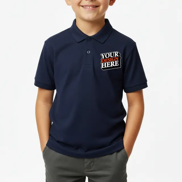 Youth Saratoga Performance Mini Mesh Polo view 6