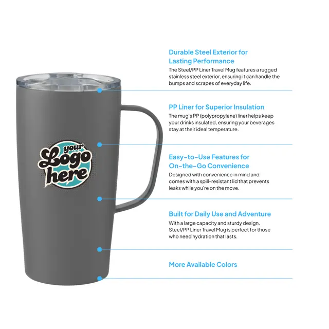 20 oz Stainless Steel Mug view 2
