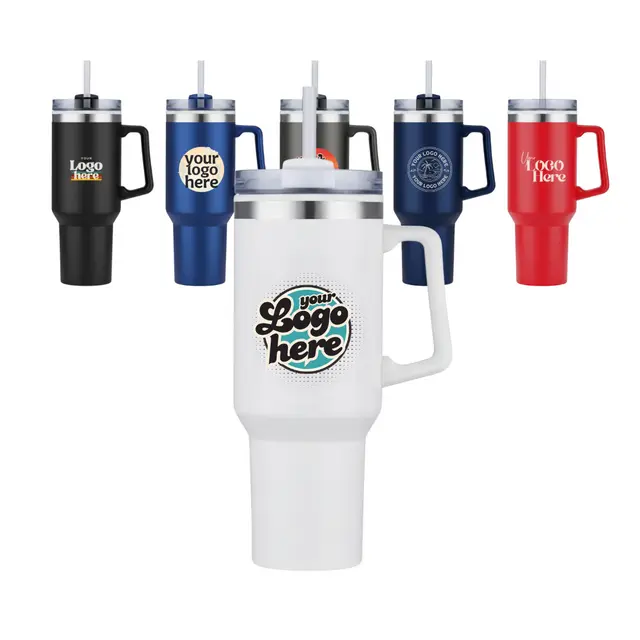 40 oz Stainless Steel Travel Mug view 2