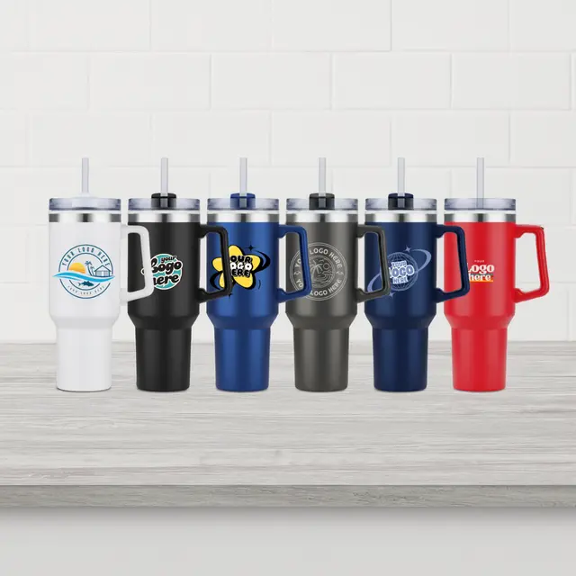 40 oz Stainless Steel Travel Mug view 5
