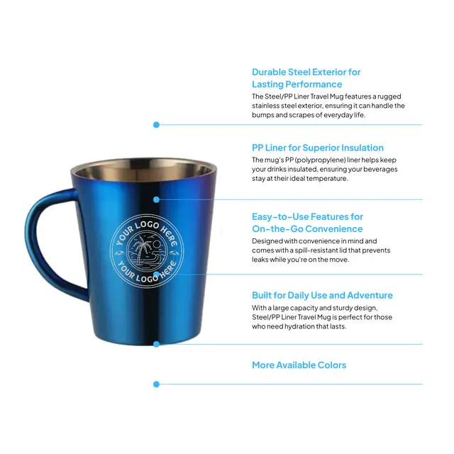 12 oz Stainless Steel Mug view 2