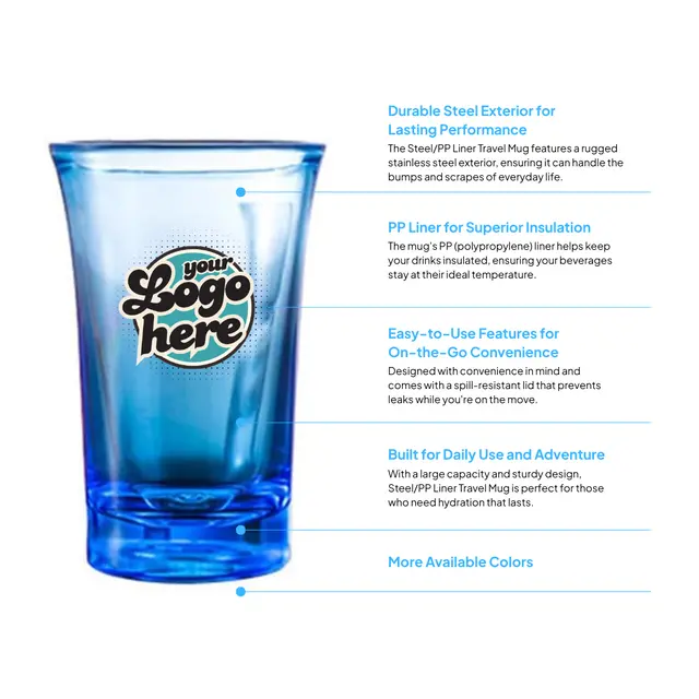 1 oz Acrylic Shot Glass view 2