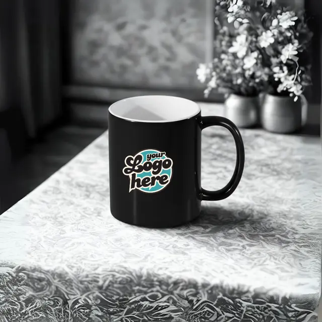 12 oz Heat-Activated Ceramic Photo Mug view 3