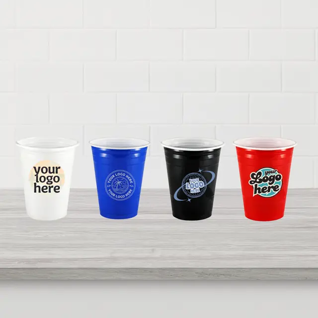 16 oz Plastic Stadium Cup view 2