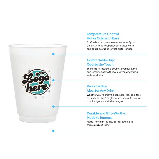 12 oz Frosted Plastic Cup view 3
