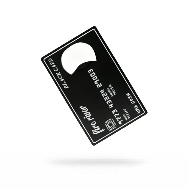 Black Credit Card-Shaped Bottle Opener view 5