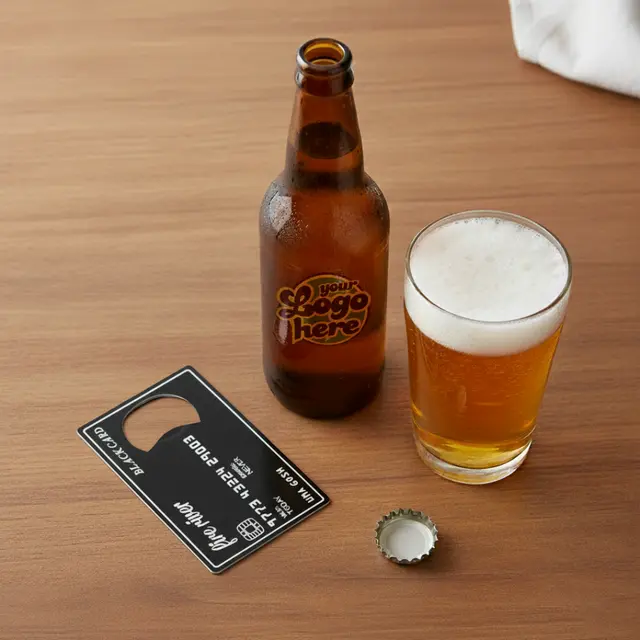 Black Credit Card-Shaped Bottle Opener view 4
