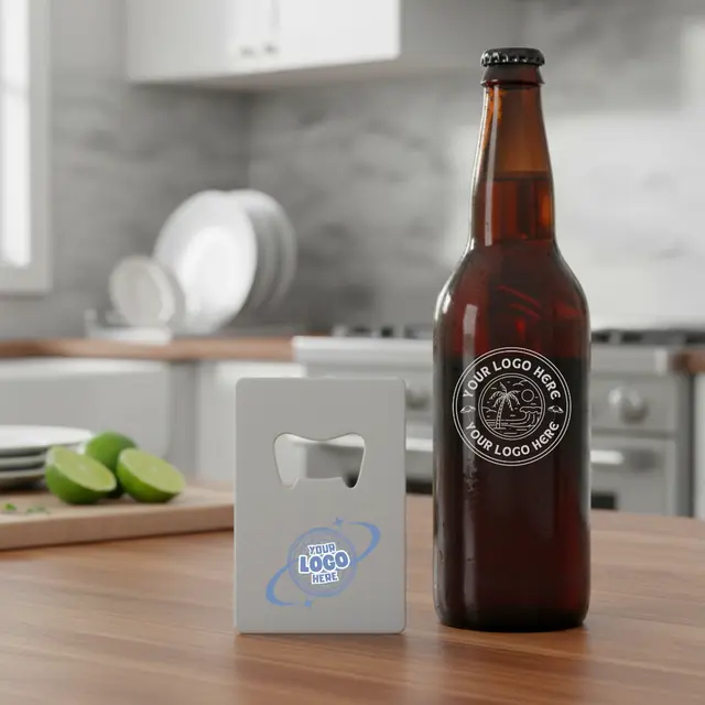 Color-Filled Card-Shaped Bottle Opener view 4