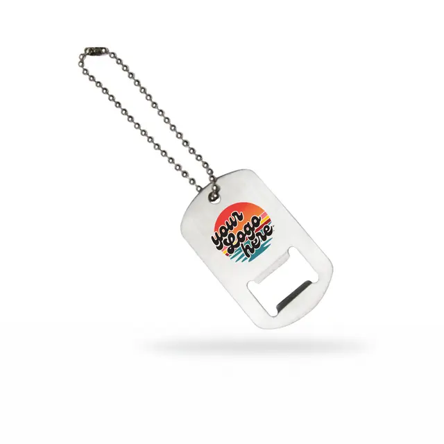 Dog Tag-Shaped Bottle Opener view 5