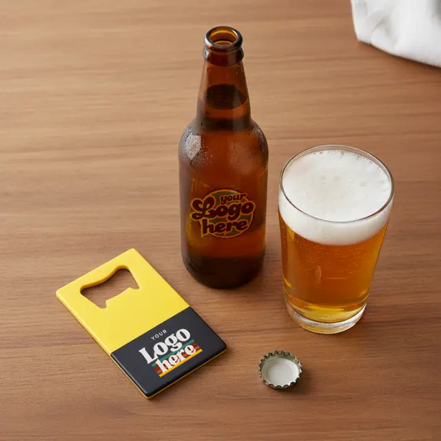 Dual Color Card-Shaped Bottle Opener view 3