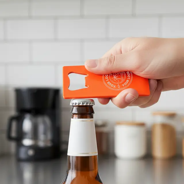 Printed Card-Shaped Bottle Opener view 3