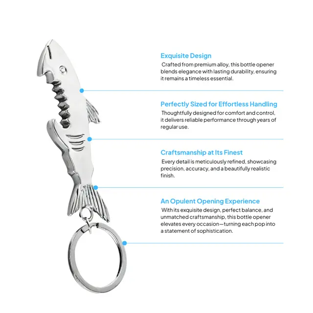 Shark-Shaped Bottle Opener view 2