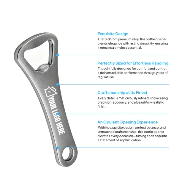 Silver Bottle Opener view 2