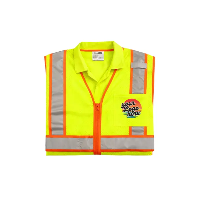 CornerStone® ANSI 107 Class 2 Mesh Zippered Two-Tone Vest view 4