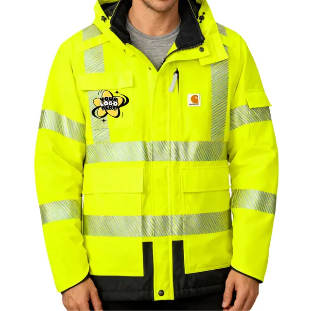 Carhartt® ANSI 107 Class 3 Waterproof Heavyweight Insulated Jacket view 6