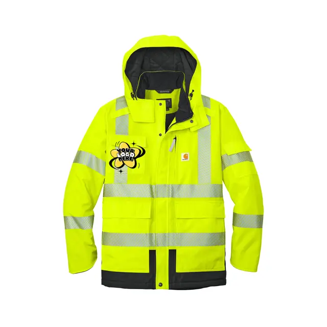 Carhartt® ANSI 107 Class 3 Waterproof Heavyweight Insulated Jacket view 3