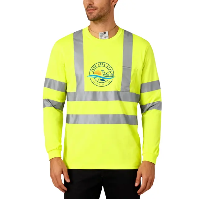 CornerStone® ANSI 107 Class 3 Long Sleeve Snag-Resistant Reflective T-Shirt view 6