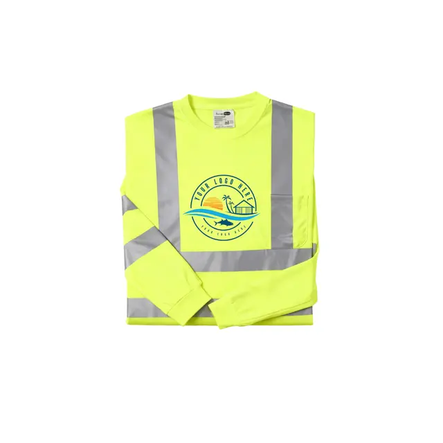 CornerStone® ANSI 107 Class 3 Long Sleeve Snag-Resistant Reflective T-Shirt view 4