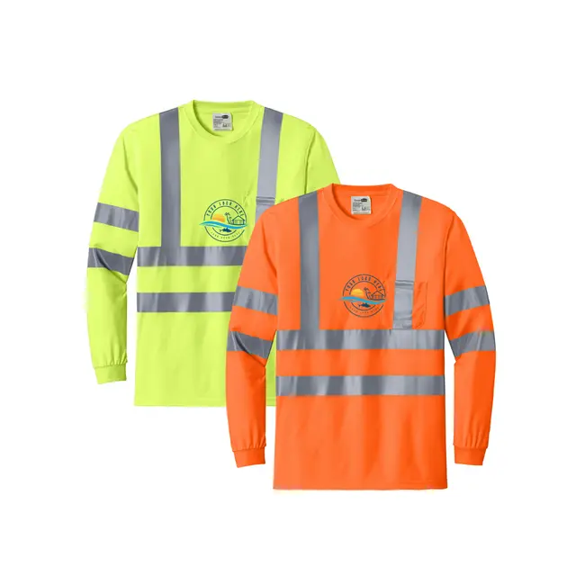 CornerStone® ANSI 107 Class 3 Long Sleeve Snag-Resistant Reflective T-Shirt view 5