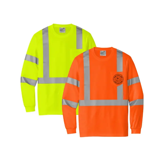 CornerStone® ANSI 107 Class 3 Mesh Long Sleeve Tee view 5