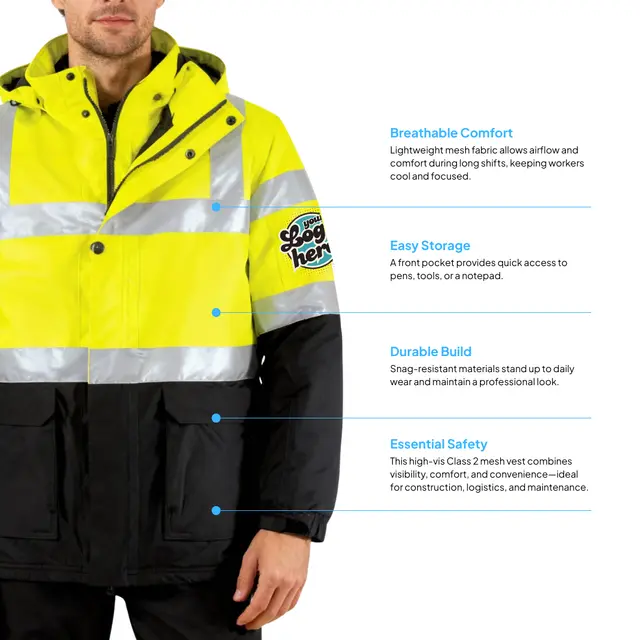 Port Authority® ANSI 107 Class 3 Safety Heavyweight Parka view 2