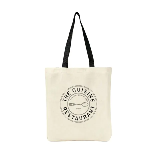 Sublimated Cotton Tote Bags (Natural) view 3
