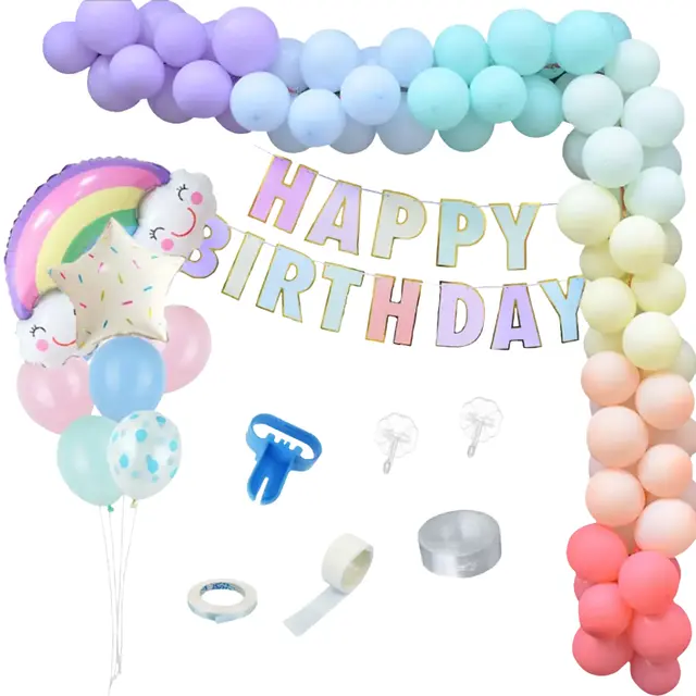 Rainbow Theme Birthday Kit view 5