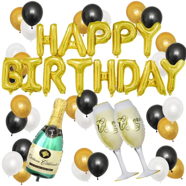 Champagne Theme Birthday Kit view 5