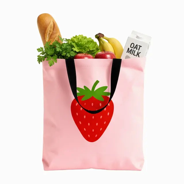 Cotton Grocery Tote Bags view 6