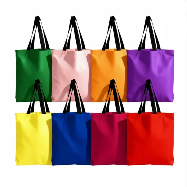 Cotton Grocery Tote Bags view 7