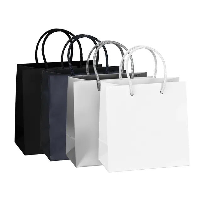 Recyclable Matte Tote Bags view 2